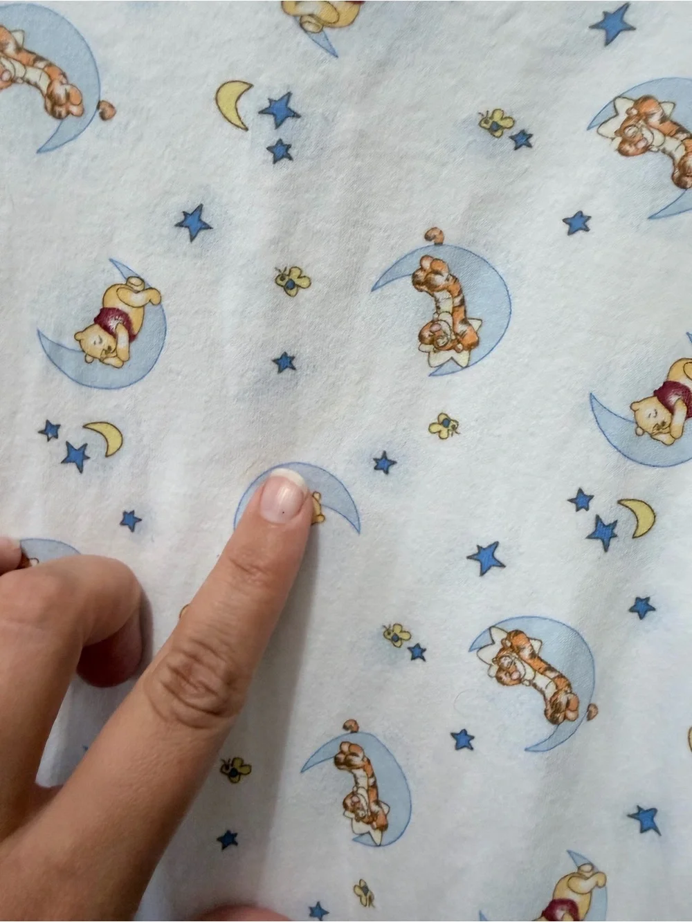 Y2K Disney Winnie The Pooh Tigger Moon Stars Night Sky Celestial Sleeper 3-6 mon